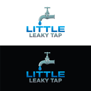 Little Leaky Tap, and a phone number underneath. | Logo Design by prodesigns99