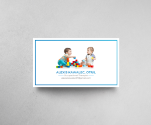 Business card for pediatric occupational therapist | Visitenkarten-Design von chandrayaan.creative