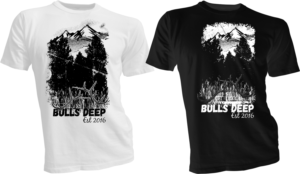 Bulls Deep t shirt design (lifestyle brand for hunters) geared towards elk. | T-shirt Design by bacujkov
