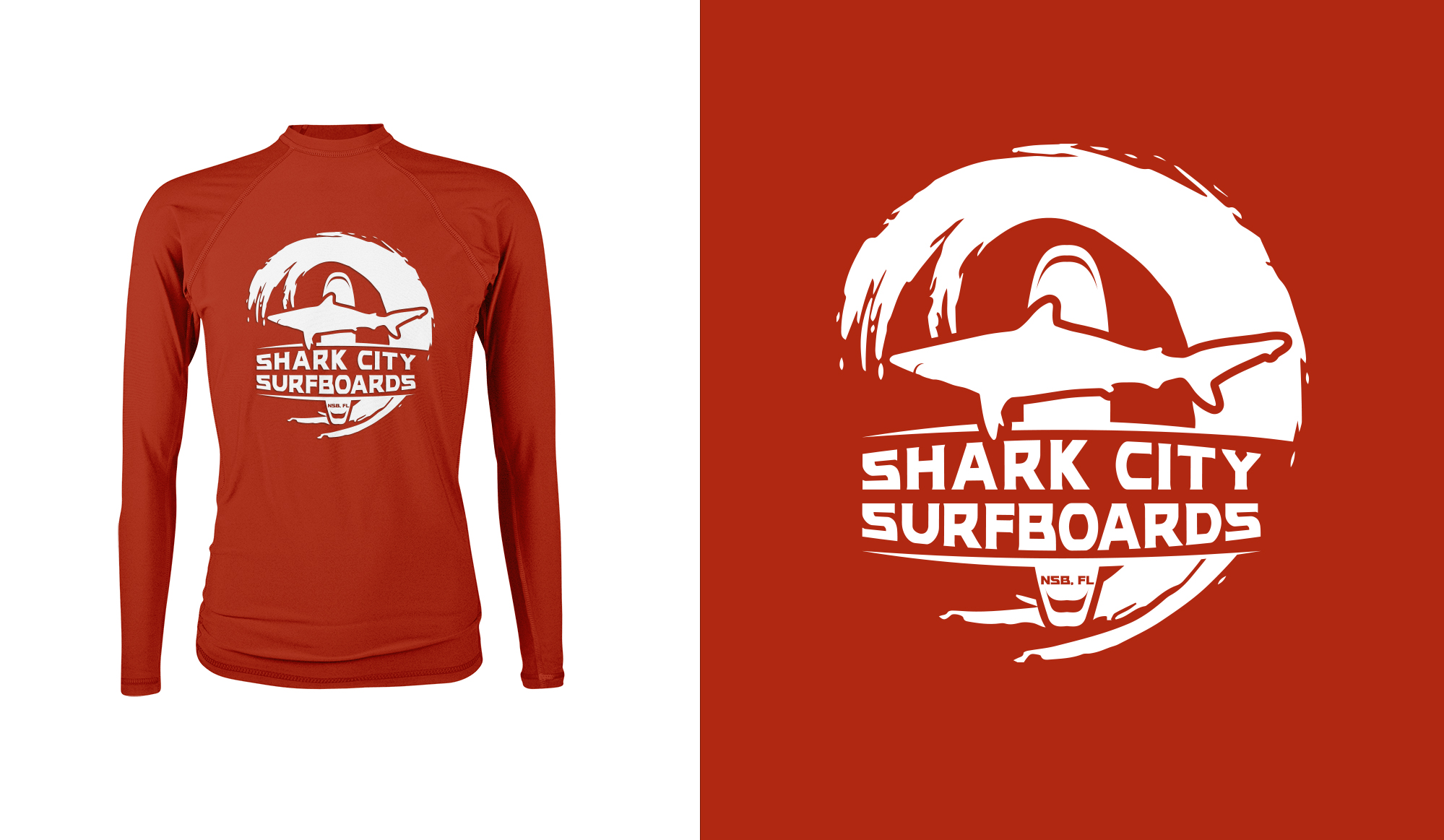 Grafik-Design von Rickyy für Shark City Surfboards  | Design #26489420