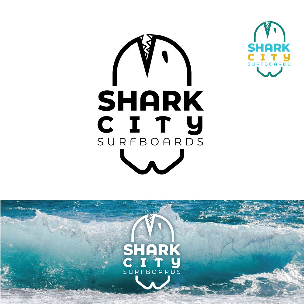Graphic Design by Natasa m. for Shark City Surfboards  | Design #26458673