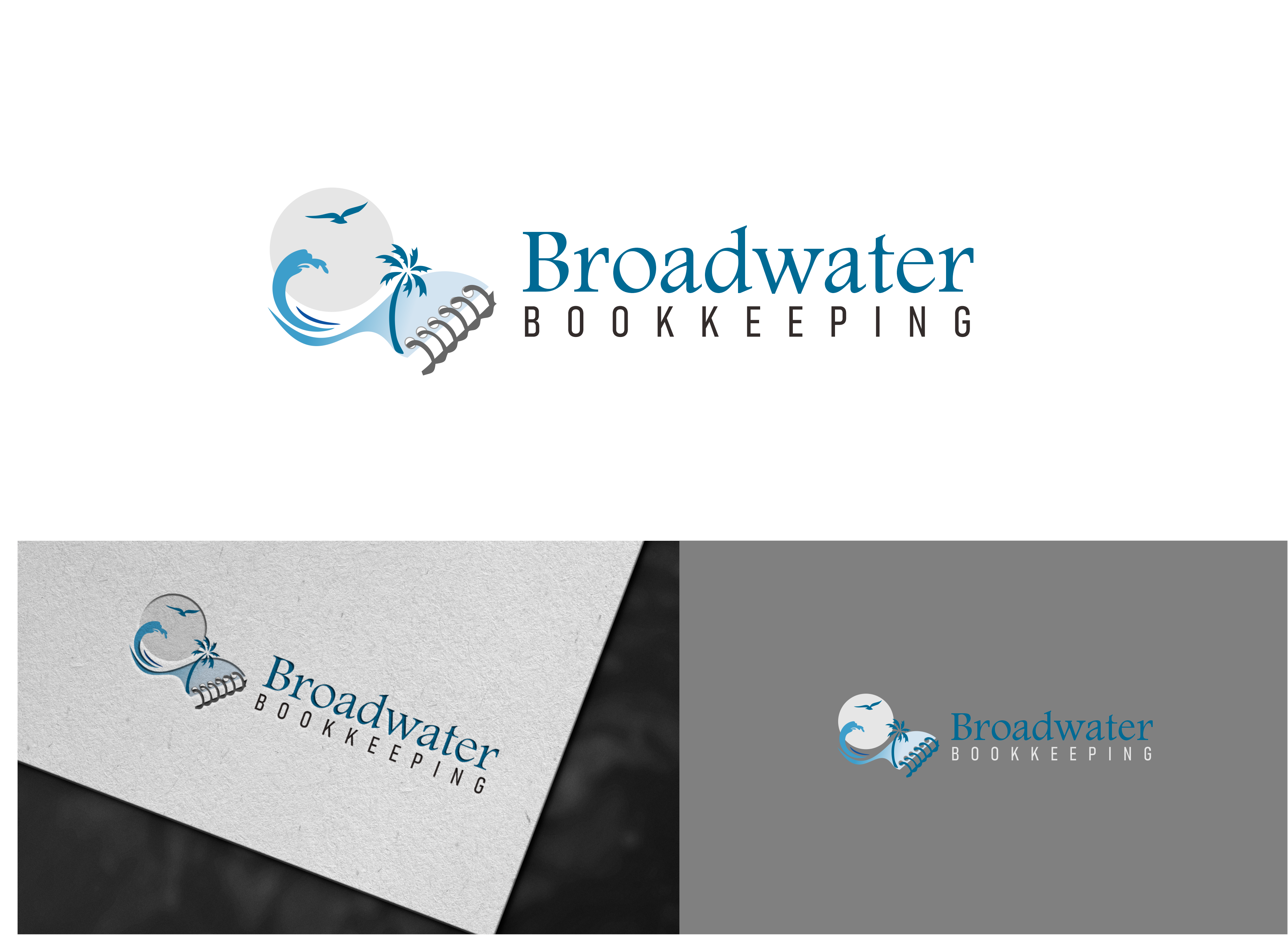 Logo Design by divergent for Broadwater Bookkeeping | Design #26457545