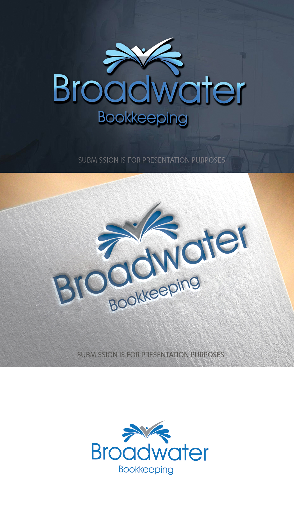 Logo Design by graphicevolution for Broadwater Bookkeeping | Design #26457947