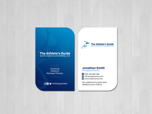 Business Card Design by Creations Box 2015 for The Athlete's Guild | Design: #26468180
