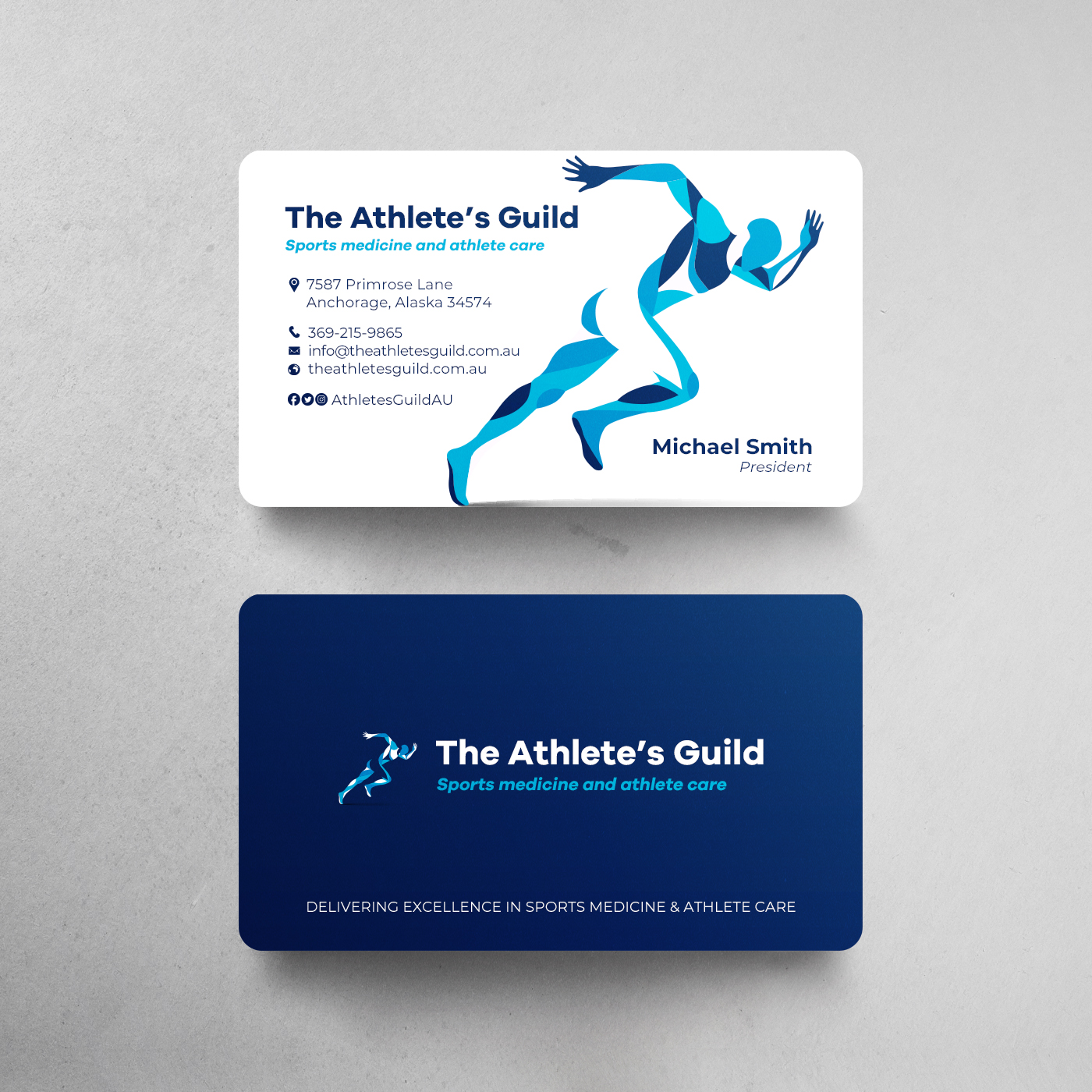 Business Card Design by chandrayaan.creative for The Athlete's Guild | Design #26463424