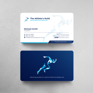 Diseño de Tarjeta de Presentación por chandrayaan.creative para The Athlete's Guild | Diseño: #26463734