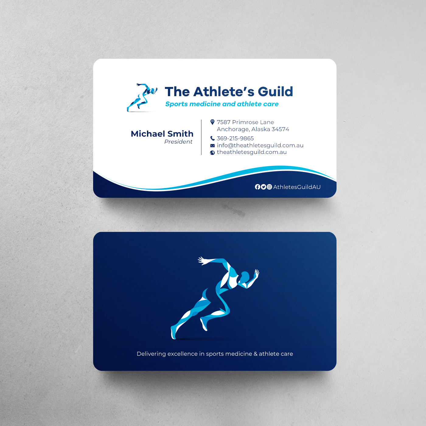 Business Card Design by chandrayaan.creative for The Athlete's Guild | Design: #26463735