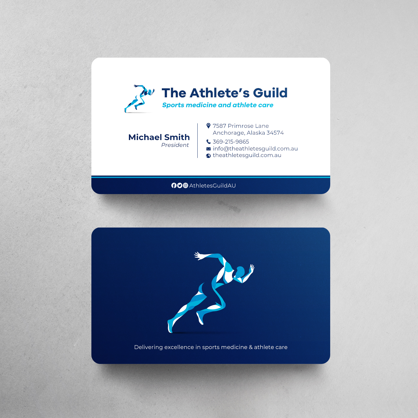 Business Card Design by chandrayaan.creative for The Athlete's Guild | Design #26463736