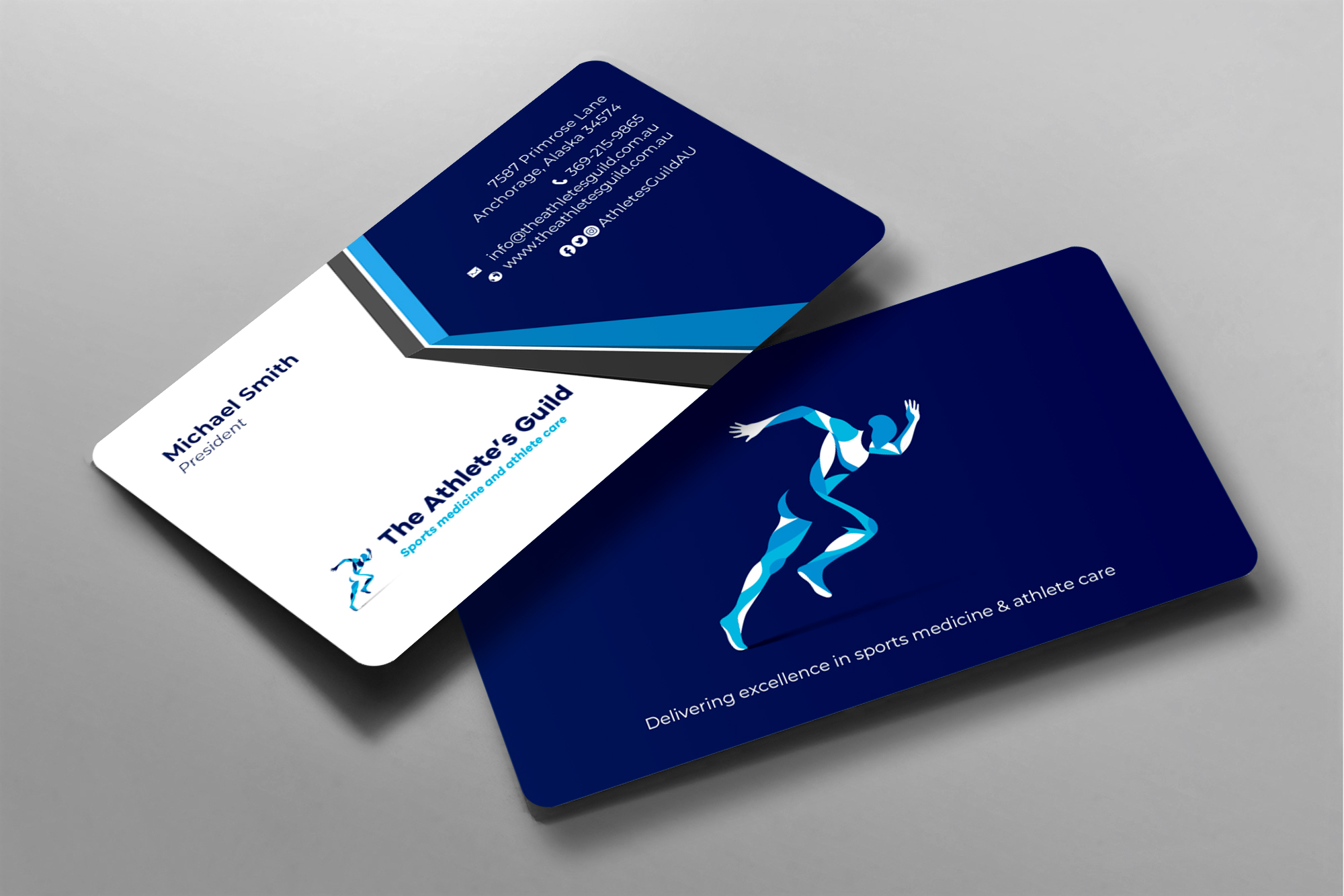 Business Card Design by chandrayaan.creative for The Athlete's Guild | Design #26648852