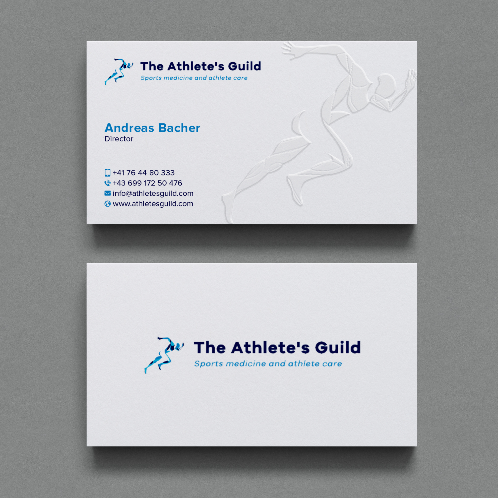 Business Card Design by Bikash Das for The Athlete's Guild | Design #26459759