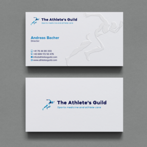 Business Card Design by Bikash Das for The Athlete's Guild | Design #26459759