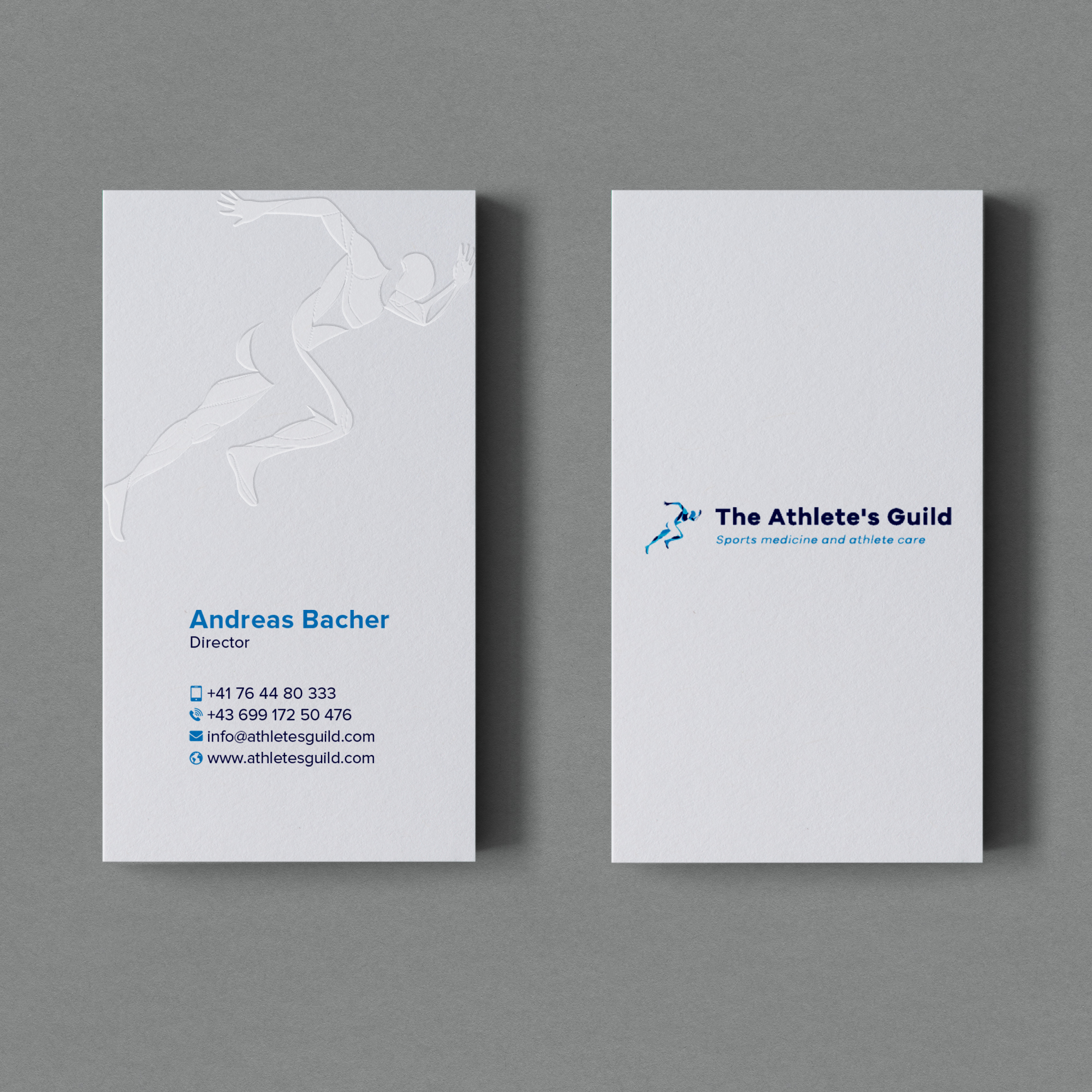 Business Card Design by Bikash Das for The Athlete's Guild | Design #26459768