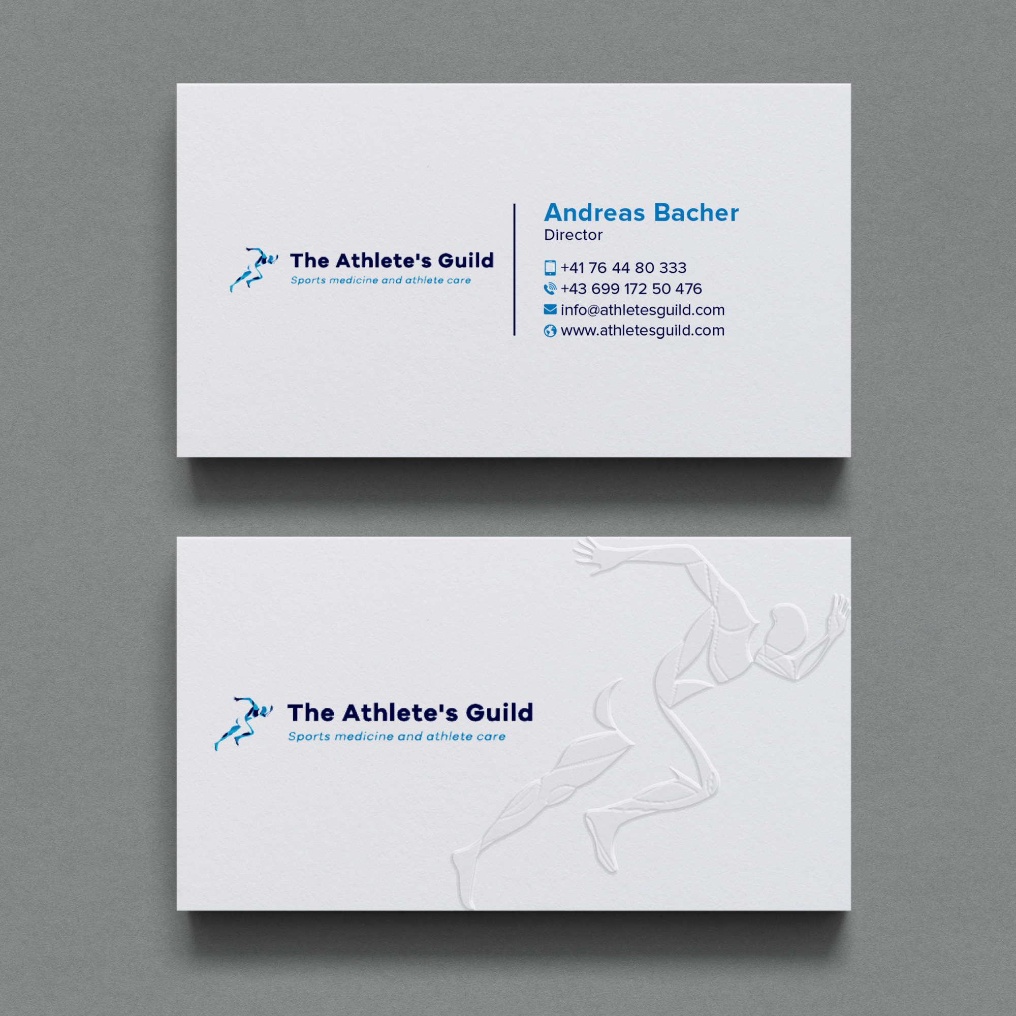 Business Card Design by Bikash Das for The Athlete's Guild | Design #26459780