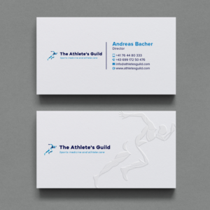 Business Card Design by Bikash Das for The Athlete's Guild | Design: #26459780