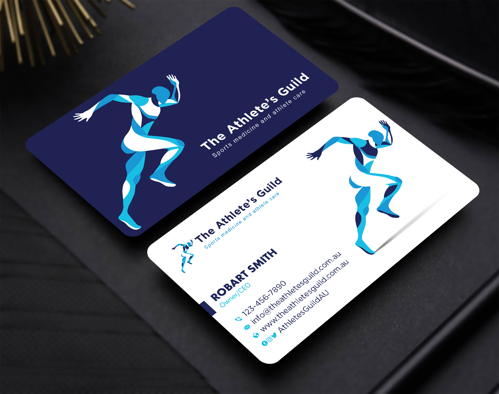 Business Card Design by Uttom 2 for The Athlete's Guild | Design #26482987
