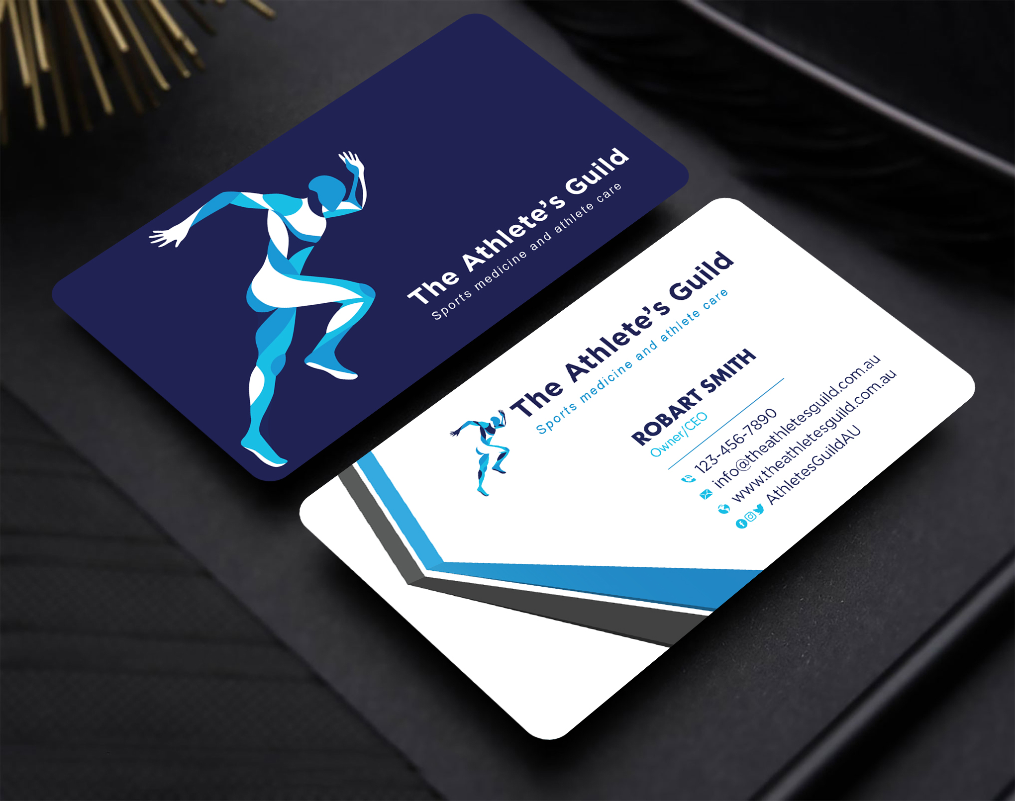 Business Card Design by Uttom 2 for The Athlete's Guild | Design #26482988