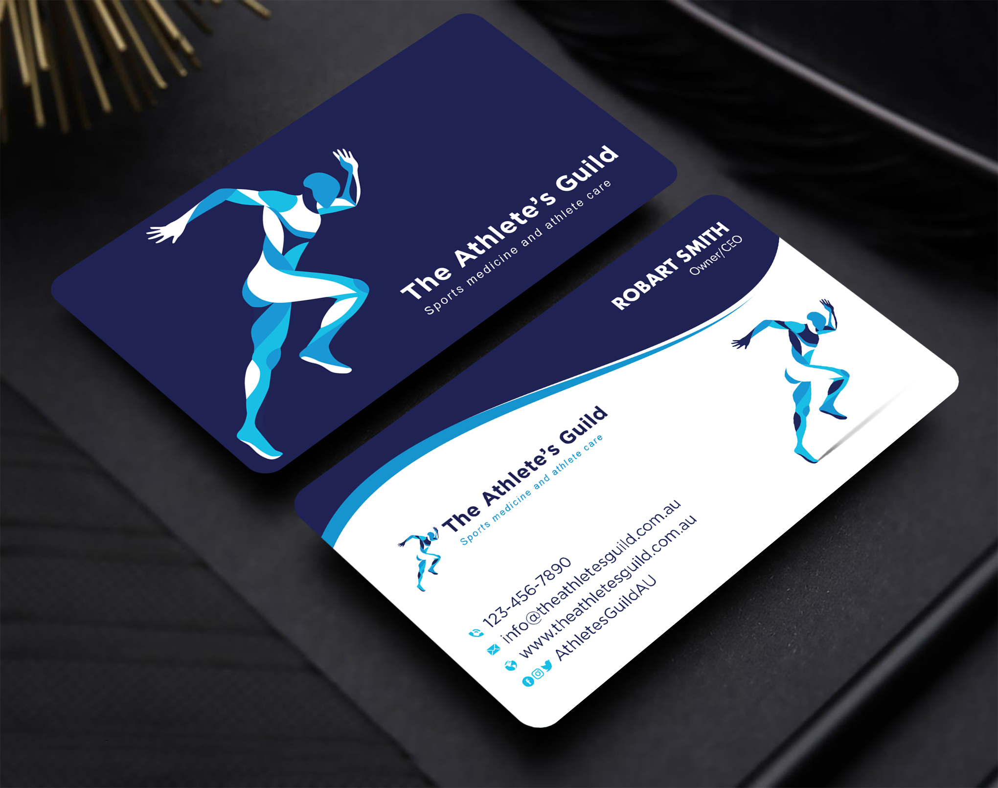 Business Card Design by Uttom 2 for The Athlete's Guild | Design #26482989