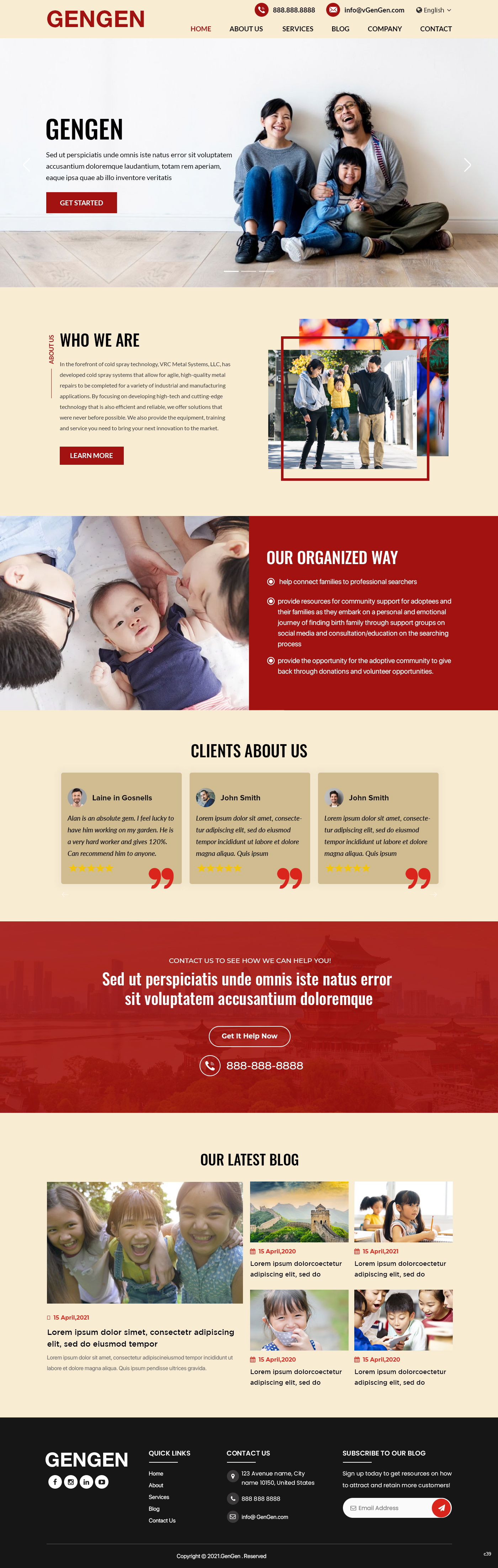 Web Design par pb pour Rocky Mountain Center for Families and Children | Design #26464512