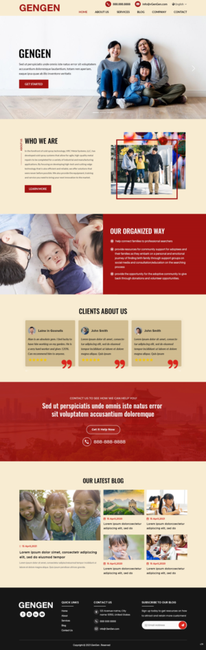 Diseño Web por pb para Rocky Mountain Center for Families and Children | Diseño: #26464512