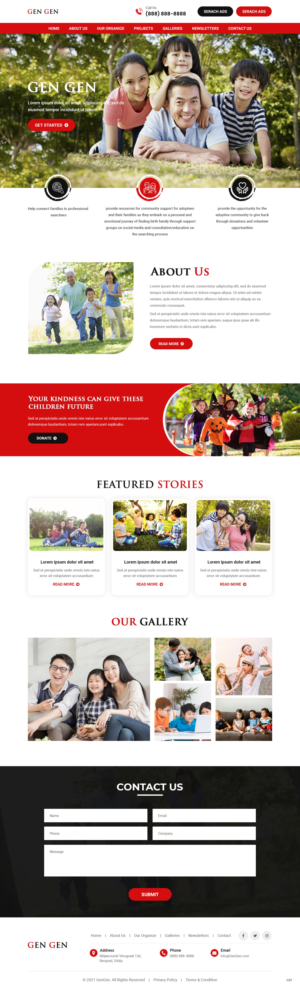 Diseño Web por pb para Rocky Mountain Center for Families and Children | Diseño: #26464516
