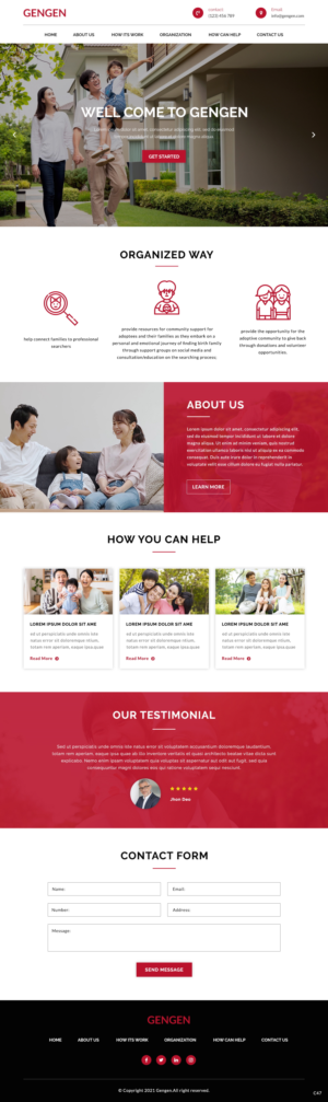 Diseño Web por pb para Rocky Mountain Center for Families and Children | Diseño: #26464521