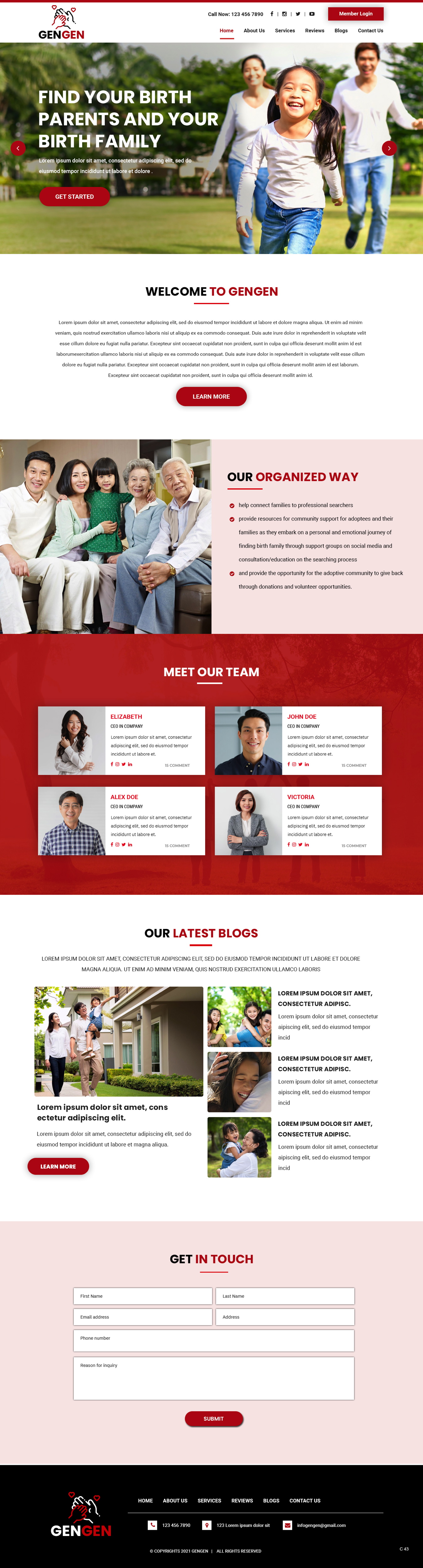 Web Design par pb pour Rocky Mountain Center for Families and Children | Design #26464522