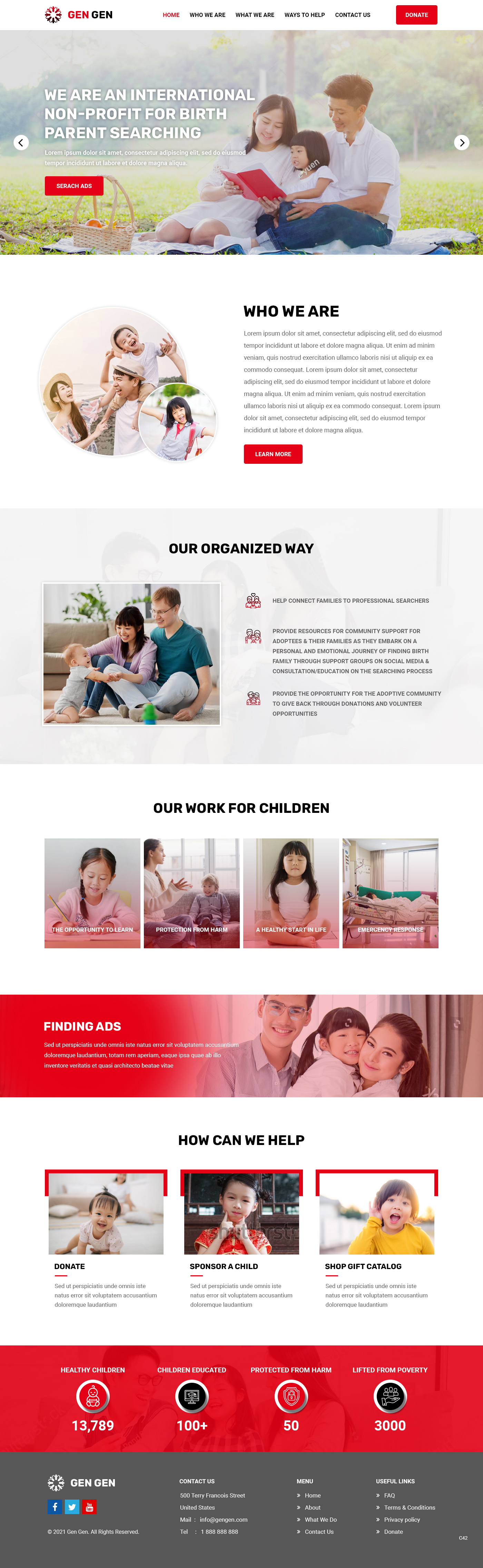 Web Design par pb pour Rocky Mountain Center for Families and Children | Design #26464523