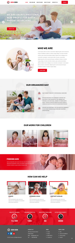 Diseño Web por pb para Rocky Mountain Center for Families and Children | Diseño: #26464523