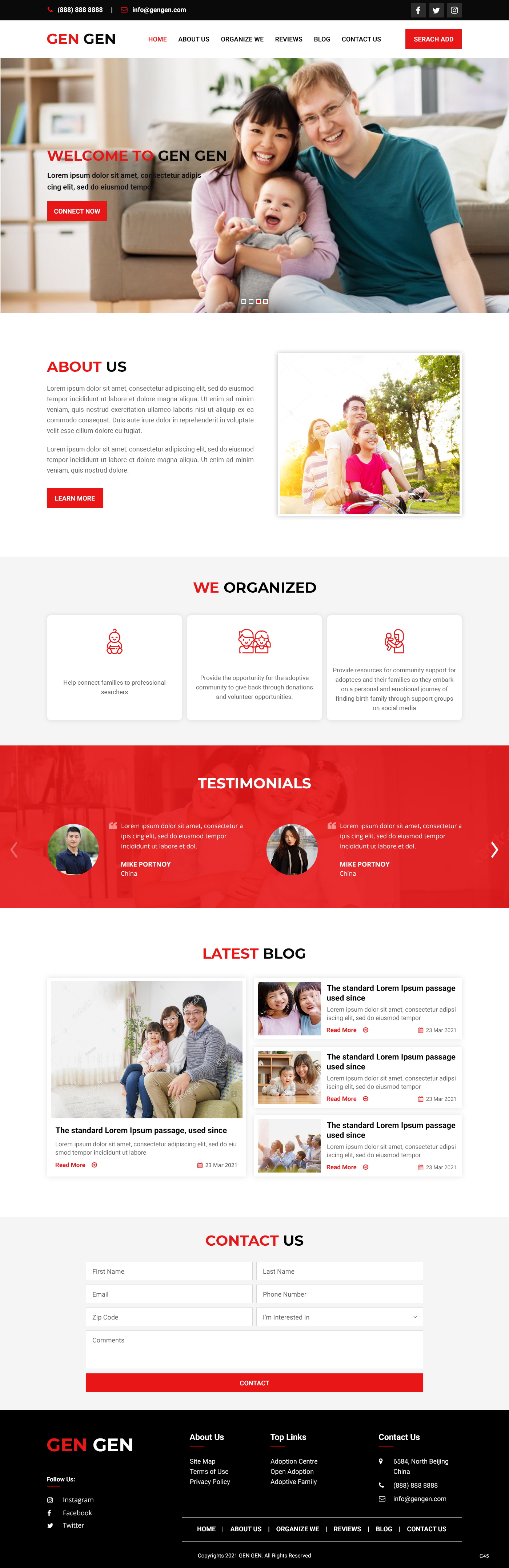 Web Design by pb for Rocky Mountain Center for Families and Children | Design #26464524