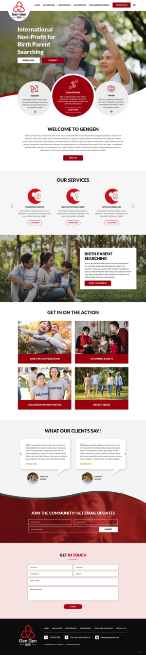 Diseño Web por pb para Rocky Mountain Center for Families and Children | Diseño: #26495862