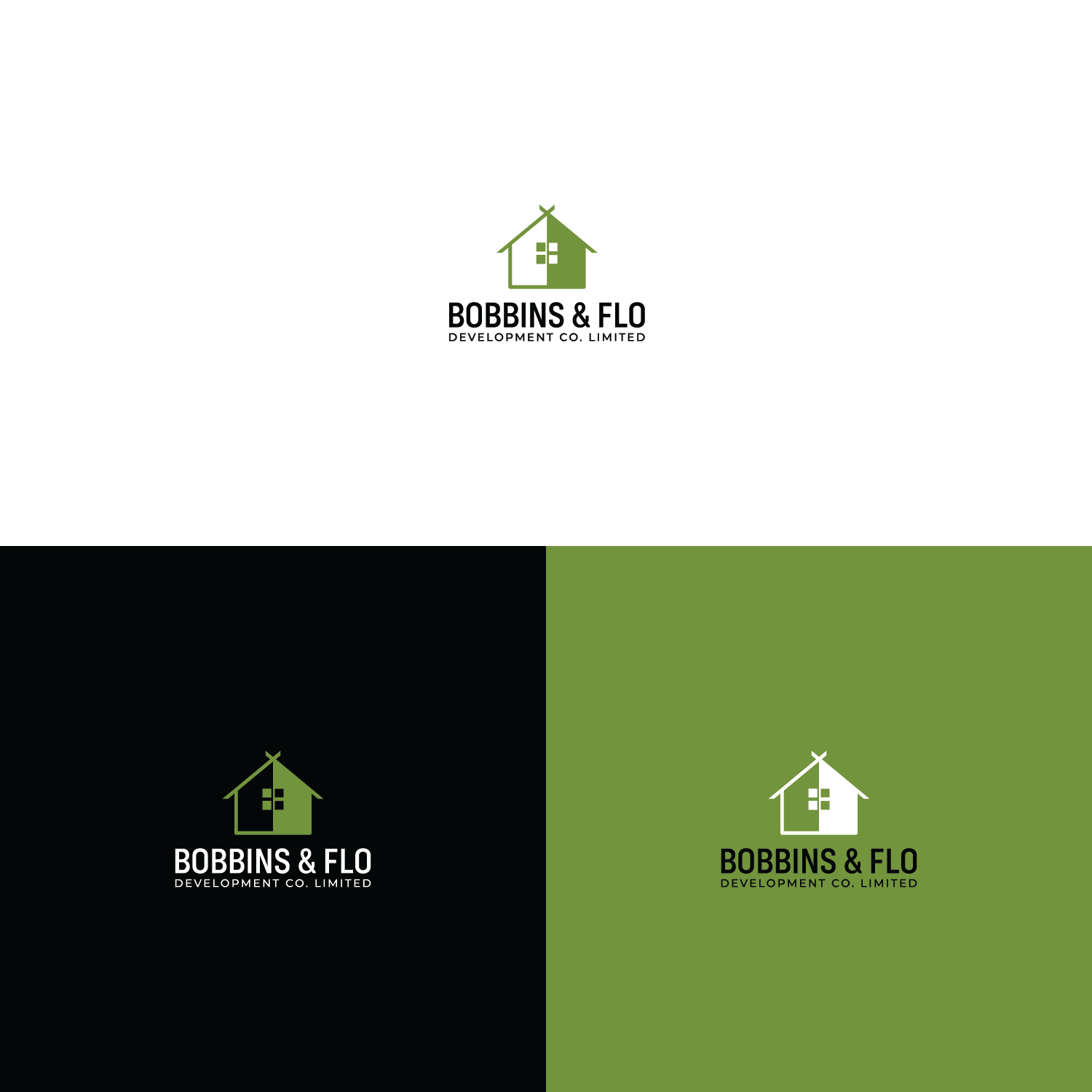 Logo Design by Verified artistry (Design garden) for Bobbins & Flo Development Co. | Design #26492716