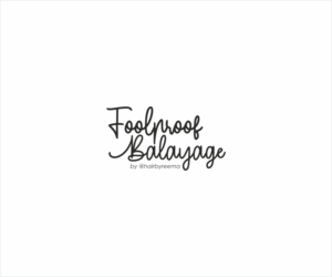 Foolproof Balayage by @hairbyreema | Logo Design by Logocraft