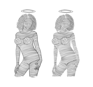 women's body | T-shirt Design by SangBlater