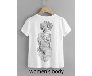 women's body | T-shirt Design by blue eye