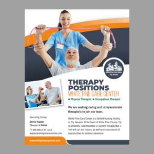 Flyer Design by nng for White Pine Care Center | Design #26462337