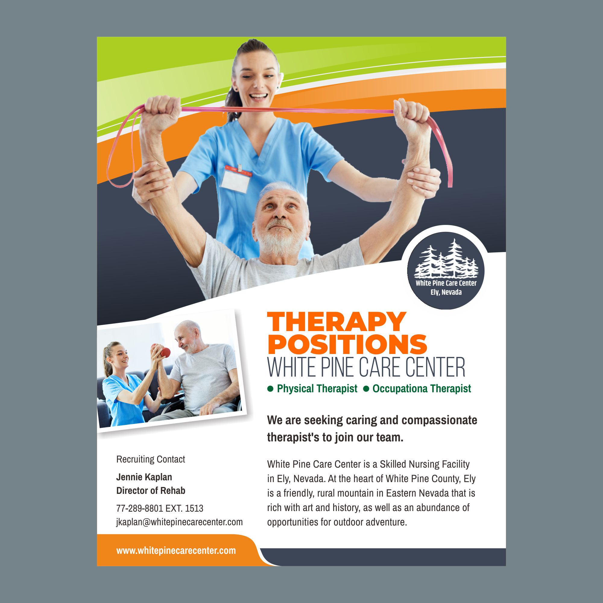 Flyer Design by nng for White Pine Care Center | Design #26463553