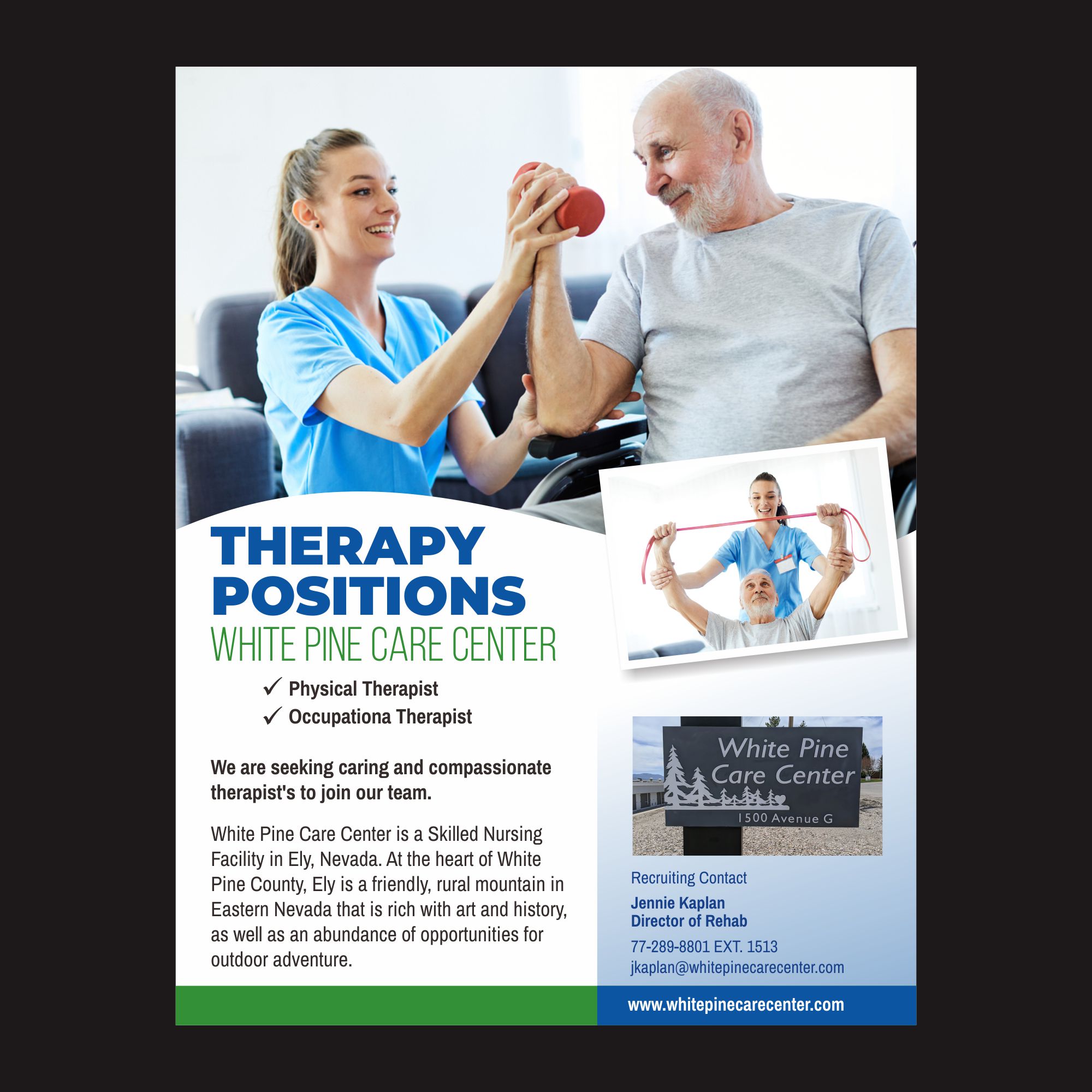 Diseño de Flyer por nng para White Pine Care Center | Diseño #26469882