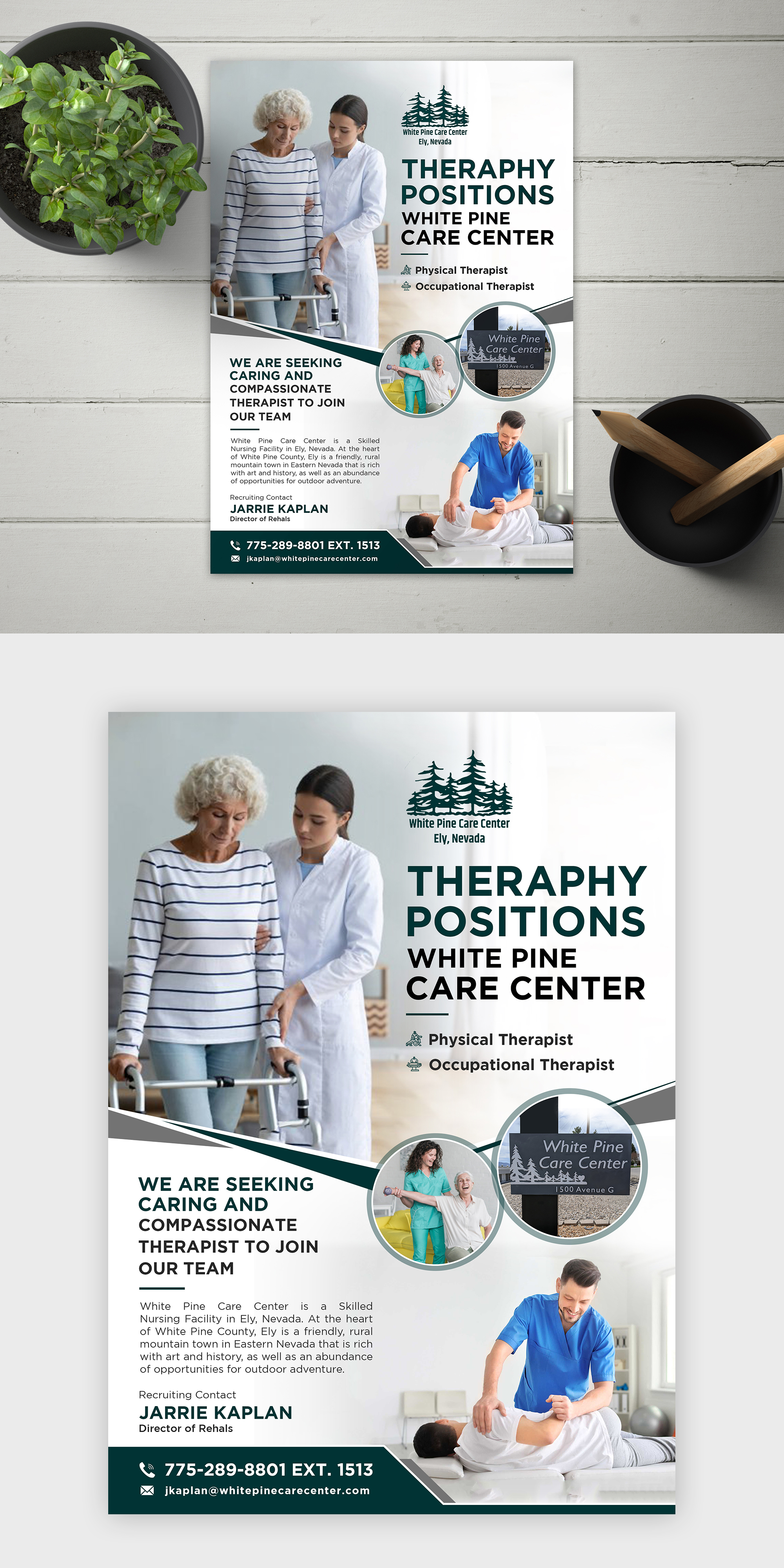 Diseño de Flyer por debdesign para White Pine Care Center | Diseño #26462575
