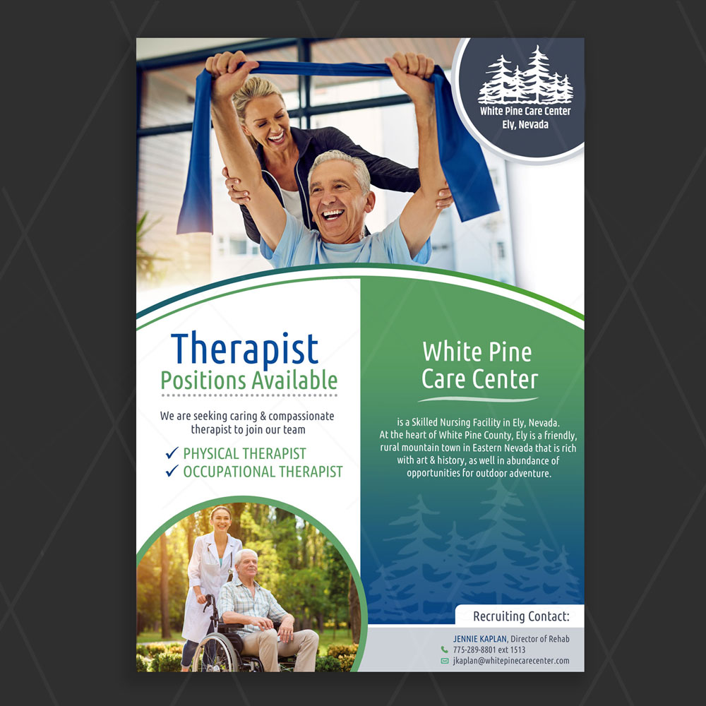 Diseño de Flyer por DA. para White Pine Care Center | Diseño #26461695