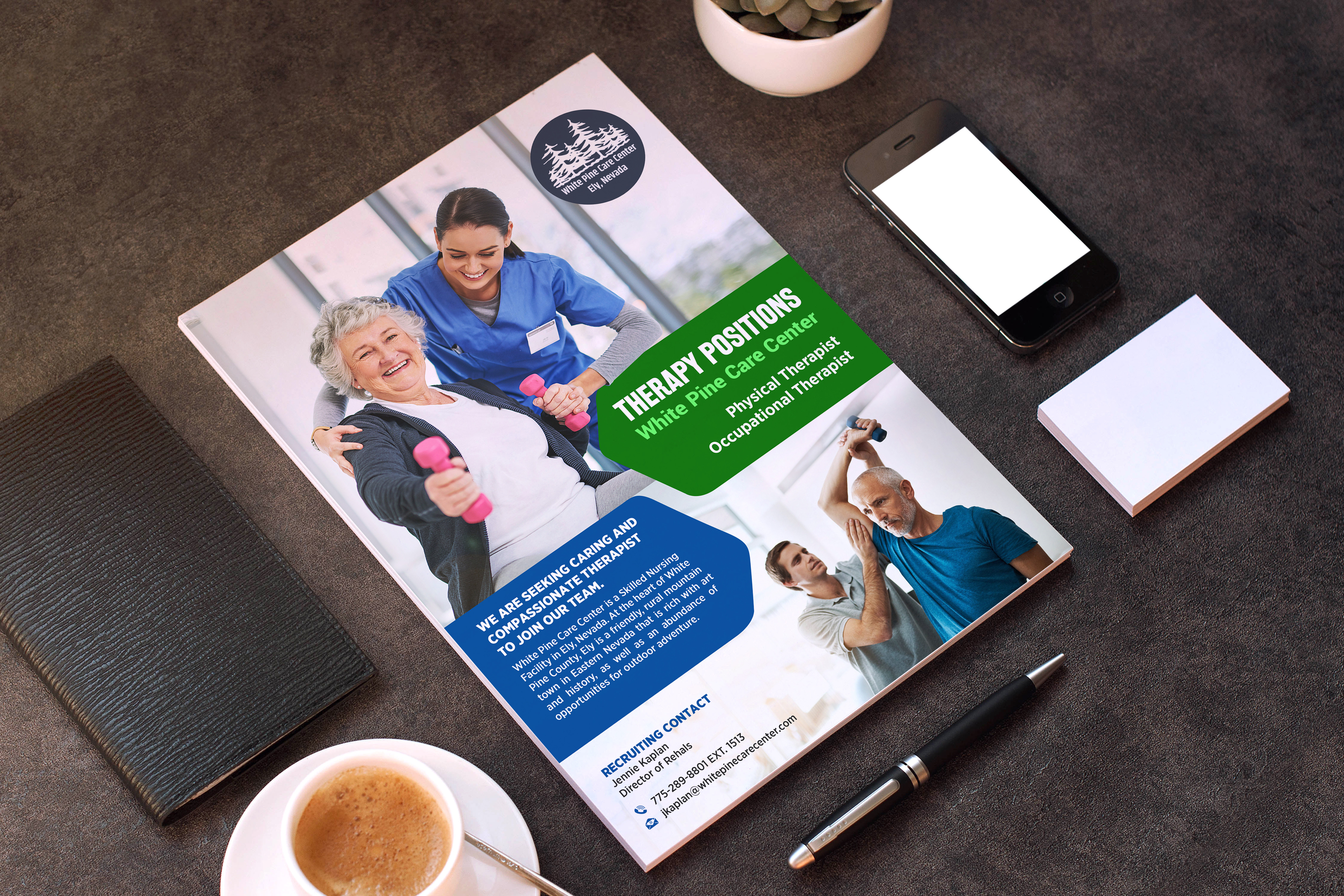 Diseño de Flyer por GraphicsGuru para White Pine Care Center | Diseño #26464404