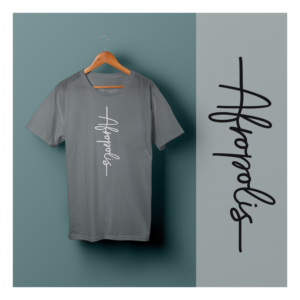 Tee shirt cursive text design in solid colour | T-Shirt-Design von see why