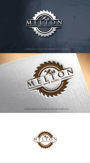 Melton and Sons Wood Working | Diseño de Logo por graphicevolution