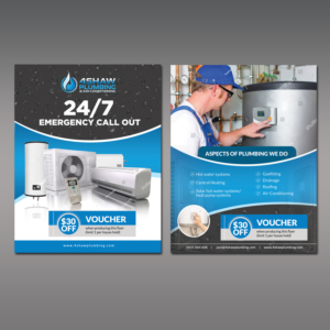 4Shaw Plumbing flyer | Flyer Design by aspiremedia