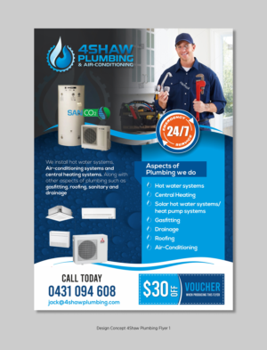 4Shaw Plumbing flyer | Flyer Design by D Creative