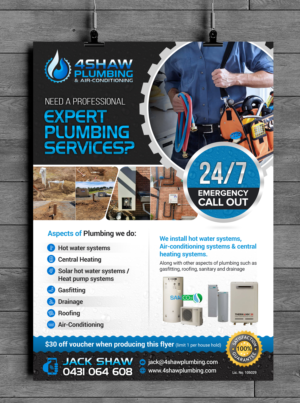 4Shaw Plumbing flyer | Flyer Design by SAI DESIGNS