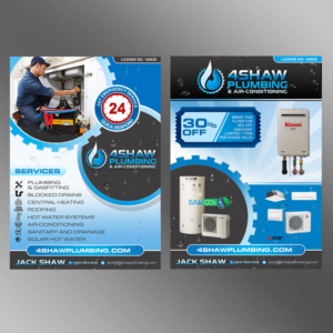 4Shaw Plumbing flyer | Flyer Design by DA.