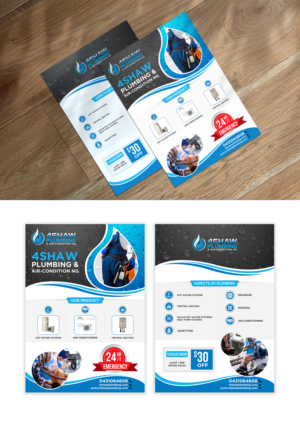 4Shaw Plumbing flyer | Flyer Design by ZeneFashions