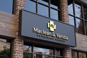 Sharing the care +/- Maclean & Yamba Veterinary Clinics | Diseño de Logo por makerlogoz