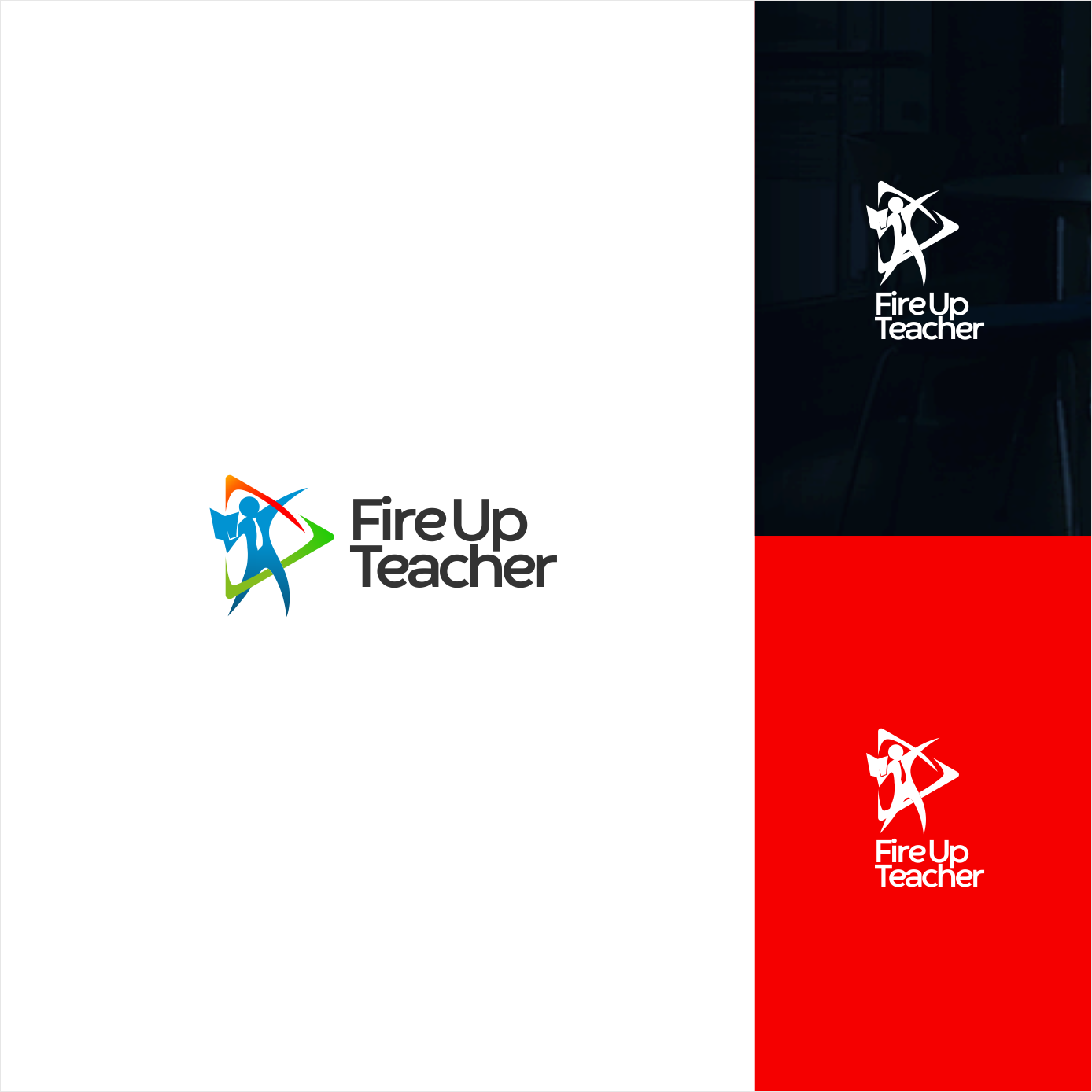 Logo Design by Arham Hidayat for Fired Up Teacher | Design #26494472
