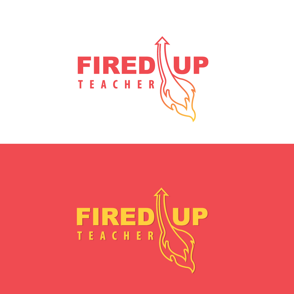 Logo Design by Sujit Banerjee for Fired Up Teacher | Design #26481309